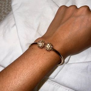 Gold crystal bracelet